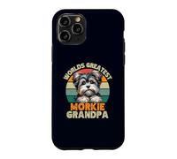 Worlds Greatest Morkie Chien Grand-père Rétro Chien Propriétaire Drôle Coque pour iPhone 11 Pro
