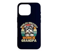 Worlds Greatest Morkie Chien Grand-père Rétro Chien Propriétaire Drôle Coque pour iPhone 16 Pro