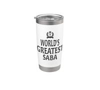 World's Greatest Saba Cool Coffee Cup for Hebrew Grandpa Gobelet isotherme en acier inoxydable double paroi