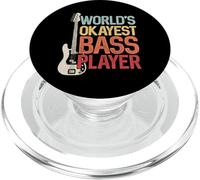 World's Okayest Bass Player Bassists Musician PopSockets PopGrip pour MagSafe