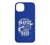 Worlds Okayest Bass Player Music Funny Bass Player Coque pour iPhone 14 Plus
