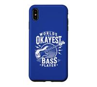 Worlds Okayest Bass Player Music Funny Bass Player Coque pour iPhone XS Max