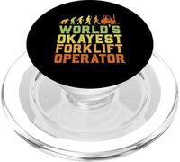 World's Okayest Certified Forklift Operator Evolution PopSockets PopGrip pour MagSafe