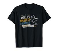World's Okayest Drummer Hits Stuff Most on Purpose Retro T-Shirt