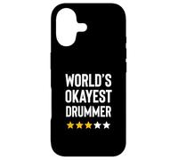 Worlds Okayest Drummer Rock Music Lover Drumming Coque pour iPhone 17