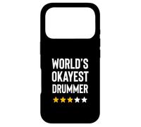 Worlds Okayest Drummer Rock Music Lover Drumming Coque pour iPhone 17 Pro