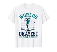 World's Okayest Golfer Funny Golf Player Design rétro T-Shirt