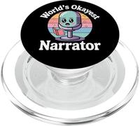 World's Okayest Narrateur drôle Kawaii PopSockets PopGrip pour MagSafe