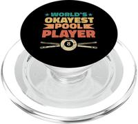 World's Okayest Pool Funny Billard Balles de Billard Joueur de Piscine PopSockets PopGrip pour MagSafe