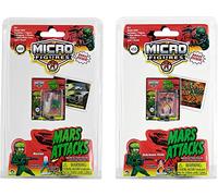 Worlds Smallest Mars Attacks Lot de 2 micro figurines Martien Victime malheureuse