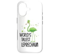 World's Tallest Leprechaun St Patricks Flamingo Shenanigan Coque pour iPhone 17