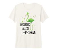 World's Tallest Leprechaun St Patricks Flamingo Shenanigan T-Shirt Haut de Gamme
