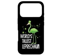 World's Tallest Leprechaun St Patricks Flamingo Shenanigans Coque pour iPhone 17 Pro