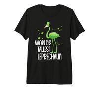 World's Tallest Leprechaun St Patricks Flamingo Shenanigans T-Shirt Haut de Gamme