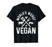 World's Worst Vegan Funny Butcher Meat Lover BBQ Chef T-Shirt