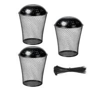 Worm Compost Bin - 3 Pieces Iron Reusable Vermicomposting Basket