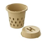 Worm Farm Composter -24 x 24 x 27,4 cm Under Soil Fertilizer Production, in Ground Worm Composter Bin, for Backyard Park Raised Bed Vegetable Plot Nursery Farm Beginners Professionals Gardeners