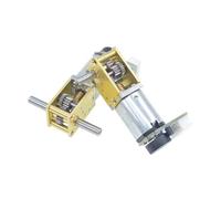Worm gear single shaft/double shaft 1218-N20 DC gear electronic starter with encoder 3V 6v 12V gear low speed and large torque electronic starter IINKUEYK(Single shaft,6V34RPM)