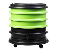 WORMbox | Lombricomposteur 3 Plateaux Vert Anis | 48 litres | Compostez Vos déchets organiques, Les vers de Terre/lombrics produisent du lombricompost