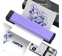 Wormhole Tattoo Imprimante de tatouage Bluetooth avec 10 feuilles de papier à stencil, 2000 mAh, compatible avec smartphones et PC, pour artistes de tatouage