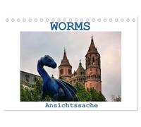 Worms - Ansichtssache (Tischkalender 2026 DIN A5 quer), CALVENDO Monatskalender: Spaziergang durch die Lutherstadt Worms