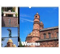 Worms-Nibelungenstadt am Rhein (Wandkalender 2026 DIN A3 quer), CALVENDO Monatskalender: Die Stadt Worms ist geprägt von über 2000 Jahre Geschichte, ... durch die faszienierende Nibelungensage.