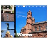 Worms-Nibelungenstadt am Rhein (Wandkalender 2026 DIN A4 quer), CALVENDO Monatskalender: Die Stadt Worms ist geprägt von über 2000 Jahre Geschichte, ... durch die faszienierende Nibelungensage.