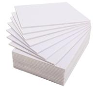 Worown 20 Pièces Carton en Mousse A4 (21.7 cm × 30 cm) - Planches de Mousse Blanc 5 mm pour Présentations, Magasins, Bureaux et Projets Artistiques
