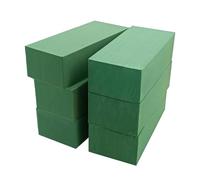 Worown 6 Pièces Blocs de Mousse Florale, 22 x 10 x 7 cm Mousse Verte pour fleurs, Blocs de Mousse de Fleurs pour Mariage, Showroom et Décorations de Jardin