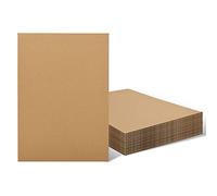 Worown Lot de 20 grandes feuilles de carton ondulé de 3 mm d'épaisseur pour peinture, modélisation, loisirs créatifs Format A3 (297 x 420 mm)
