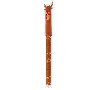 Worparsen Édition de Noël, 0,4 mm 4pc Ensemble stylo en gel effaçable, Père bonhomme neige, pain d'épice, stylos renne avec thermosensible noire effacée, pour dessiner un planificateur Wapiti