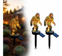 Worparsen Statue de jardin en forme de dragon solaire avec lumières LED solaires, figurine de dragon lueur chaude, idée cadeau, énergie solaire, décoration de pelouse, patio, allée, décoration de cour