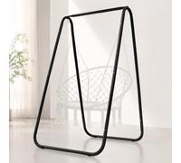 Worparsen Support de chaise hamac en métal robuste en forme de A, base de balançoire autoportante, capacité de 144 cm, espace suspendu pour intérieur, chambre à coucher, terrasse et jardin extérieur