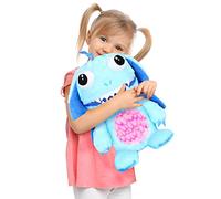 Worry Yummy Peluche Monster pour enfants - Grand compagnon de sommeil réduisant l'anxiété, le stress et la peur - 38 cm - Bleu « Marvin »