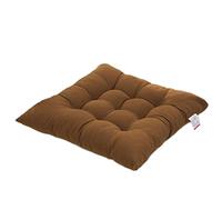 Worsendy Galettes de Chaise, Coussin de Chaise Souple Rembourré avec Liens Décoration Portable Maison Bureau Multi-Colore Orange,Irresistibly Cushiony Soft Seat Cushion 40 x 40 cm (Brown)