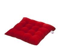 Worsendy Galettes de Chaise, Coussin de Chaise Souple Rembourré avec Liens Décoration Portable Maison Bureau Multi-Colore Orange,Irresistibly Cushiony Soft Seat Cushion 40 x 40 cm (Rouge)
