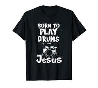 Worship Band Drumming Chrétien Drummer Jésus et Drums T-Shirt