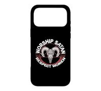 Worship Satan Respect Femme Sataniste Satanique Coque pour iPhone 17 Pro Max