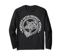 Worship Satan Respect Women Manche Longue