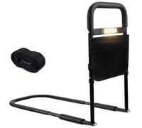 Worshow Lit d'aide au redressement pour personnes âgées, réglable en hauteur avec lumières de sport et poches de rangement, aide au redressement pour les personnes âgées et les patients après une