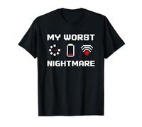 Worst Nightmare Funny Gaming Gamers Humour Coders T-Shirt