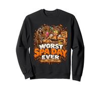 Worst Spa Day Ever Mud Runner Dirty Obstacle Race Humour Sweatshirt