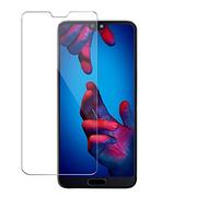 Wortek film de protection compatible avec le Huawei P20 9H Tempered Glass véritable verre de protection d'écran pack de 2 transparent