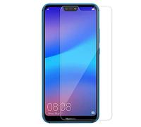 Wortek Film de protection en verre blindé 9H Tempered Glass Anti Rayure Anti Huile Anti Empreintes anti-bulles anti-traces de doigts en verre véritable compatible pour Huawei P20 Lite transparent