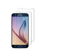 wortek Protection d'écran en verre trempé 9H et d’épaisseur 0,3 mm Pour Samsung Apple, HTC, etc. Samsung S6 (2er Set) transparent