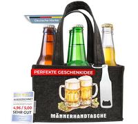 wortek Sac à main pour homme, cadeau de bière pour homme, cadeau amusant pour homme, cadeau d'anniversaire pour homme, cadeau de bière pour homme, cadeau pour homme, sac à bouteille