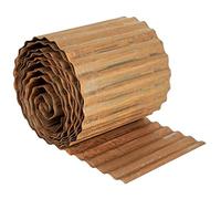 Worth Bordure ondulée pré-rouillée de Jardin de 6 m - 25,4 cm de Hauteur - Bordure de pelouse en Acier Robuste - Longues Bandes métalliques Pliables de Jardin pour parterres de Fleurs surélevés et