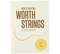 Worth Strings, 0.0224-0.0260-0.0291-0.0244 Jeu de cordes pour ukulélé ténor Marron fluo