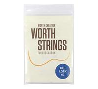Worth Strings, Low-G 0.0224-0.0291-0.0319-0.0433 Jeu de cordes pour ukulélé ténor Transparent