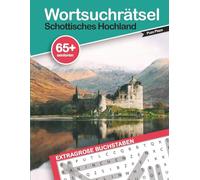 Wortsuchrätsel Schottisches Hochland: Extragroße Buchstaben für Senioren